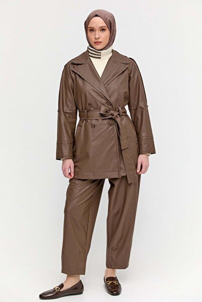 Setrms Kruvaze Suni Deri İkili Takım