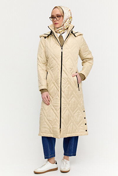 Setrms Çıt Detaylı Kapitone Kaban