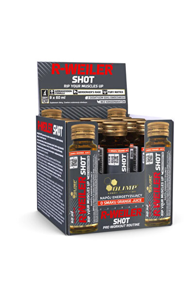 OLIMP SPORT NUTRITION PreWorkout shot RedWeiler, 9 buc x 60 ml (1 shot = 3 po...