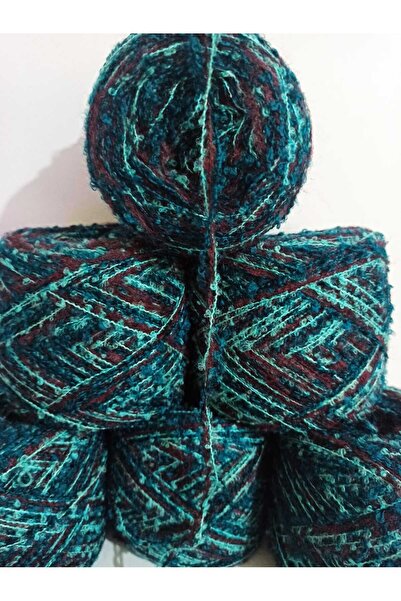 İPEK YÜN İPLİK DÜNYASI Ață de tricotat Buklet 3 straturi (turcoaz, verde petr...