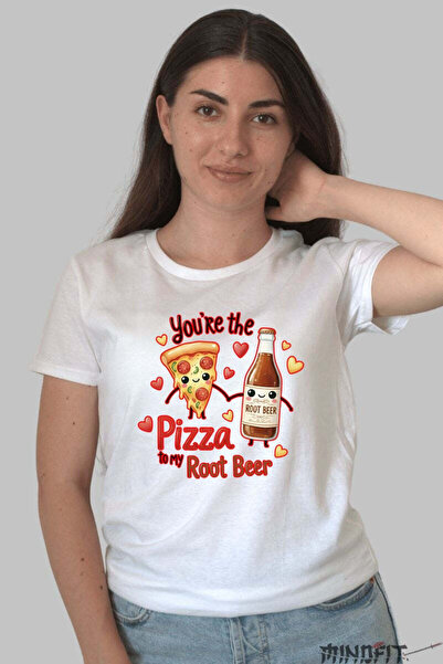 GILDAN Tricou Valentine S Day Cuplu Pizza Pentru Berea Mea Dama