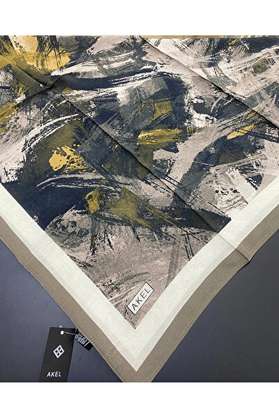 Akel Viscon Cotton Patterned Spring Scarf 3012-11