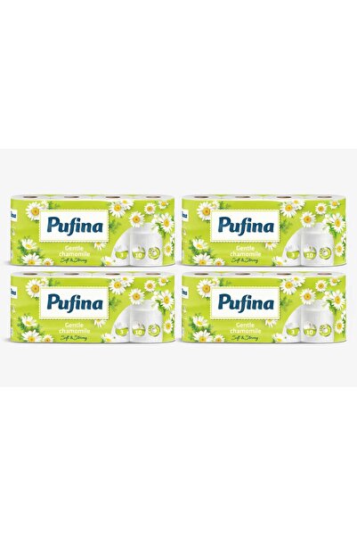 PUFINA Hartie igienica Musetel, 3 straturi, 40 role (4set x 10role/set)