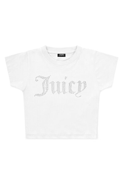 3 ROPE Crop Juicy Double Stone cu imprimeu cu strasuri pentru femei tricou