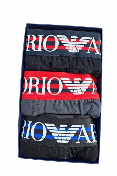 Emporio Armani Set boxeri barbati, 3 perechi, multicolor