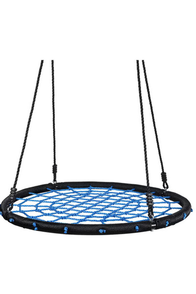 Cady One Nest Web Net Tree Swing with Detachable Nylon Rope and Sturdy Steel ...