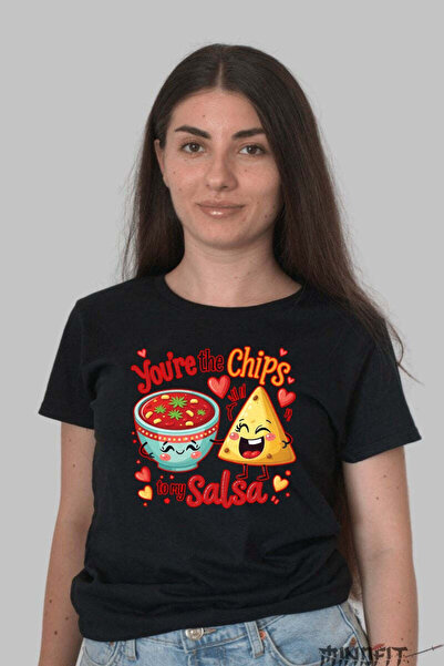 GILDAN Tricou Valentine's Day Cuplu - You're the Chips to My Salsa Dama