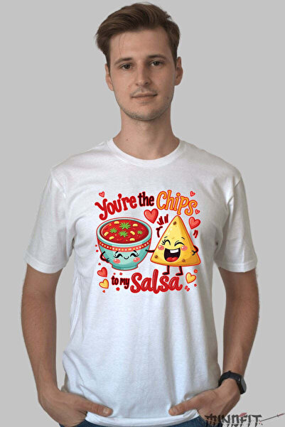 GILDAN Tricou Valentine's Day Cuplu - You're the Chips to My Salsa Barbat