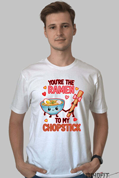 GILDAN Tricou Valentine's Day Cuplu - You-re The Ramen To My Chopstick Barbat