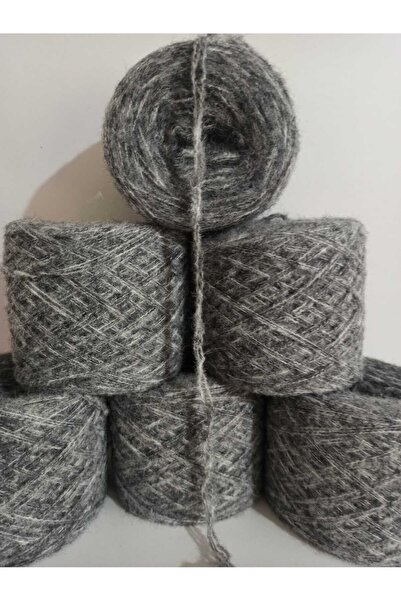 İPEK YÜN İPLİK DÜNYASI Ață de tricotat Angora 3 straturi (gri mătăsos) ameste...