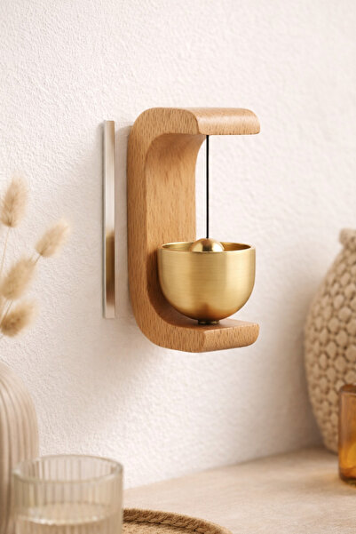 DİVAYS Ahşap Tasarımlı Japon Rüzgar Çanı Kapı Zili | Yapışkanlı & Mıknatıslı ...