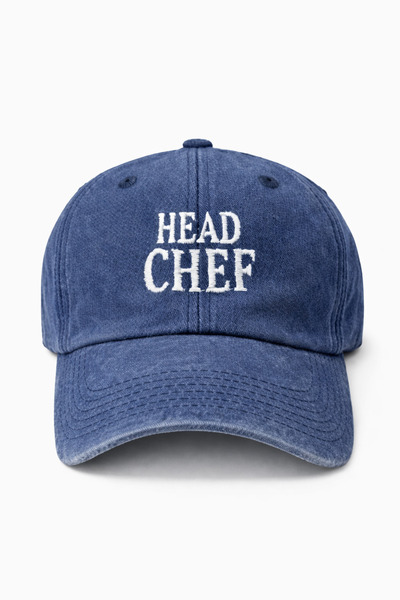 CAP BROS Head Chef Embroidered Vintage Washed Hat Cap