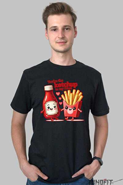 GILDAN Tricou Valentine's Day Cuplu - Tu Esti Ketchup-ul Pentru Cartofii Mei ...
