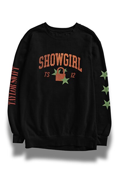 Fuddy Moda سويت شيرت قصة فضفاضة تايلور سويفت شو جيرل بدون أكمام للجنسين مطبوع...