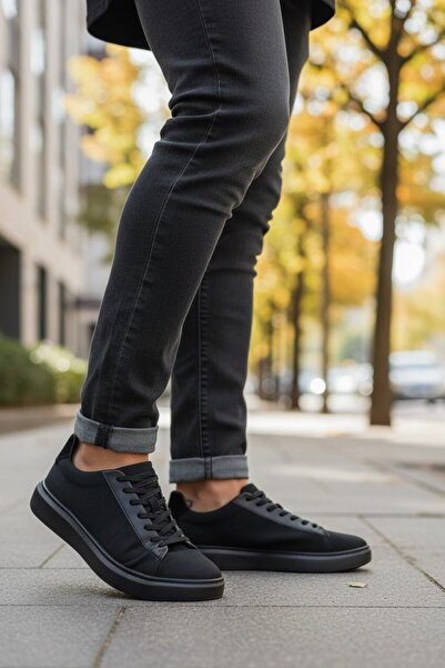 EGE GİYİM VE AYAKKABI Gamelu Nevermind Black Men's Casual Shoes