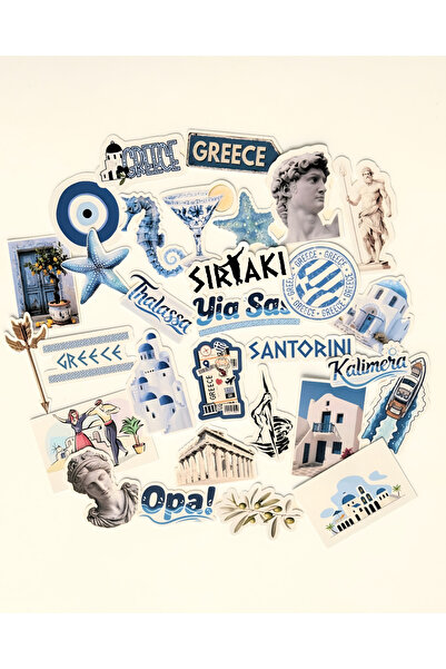 Studio D arte DIY KIT Set de autocolante Albastru Alb Grecia pentru Bullet Jo...