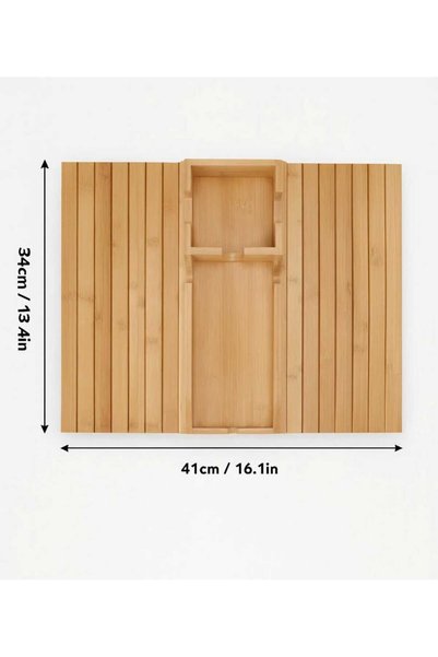 ASEL PLAST Seat Edge Bamboo Foldable Side Table American Service Sofa Edge Seat Tray