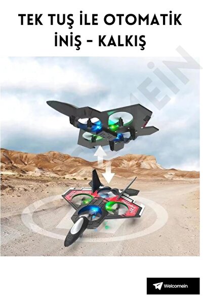 MuditaToys 4 Motorlu Uçak Dron 22571-D17H-Yeşil 2 Batarya ve yedek pervane hediyeli