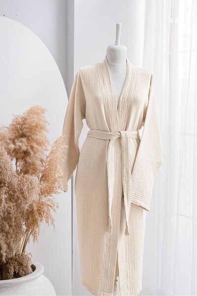 YASEMİNİNEVİ Müslin/Kimono Bornoz