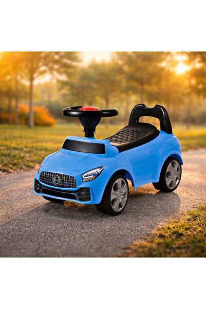 PROCART Mașinuță albastră, scaun cu spătar integrat, 66x29x36 cm