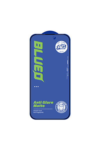 BLUEO Folie mata iPhone 15 Anti-Glare Matte Glass, negru