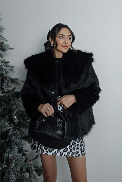 Moderk معطف نسائي فاخر من الفرو الصناعي