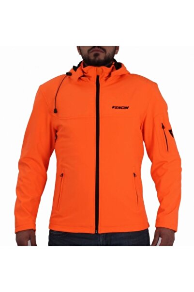 VENOM Motosiklet Montu Jaws Soft Shell Turuncu Erkek Motorcu Mont
