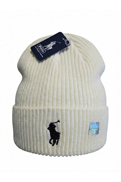 Polo Ralph Lauren Striped wool blend hat, Unisex, One Size, White