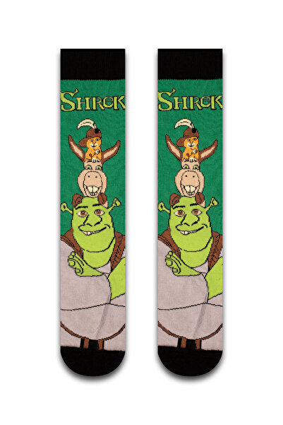 Neşeli Çoraplar Shrek Renkli Unisex Çorap