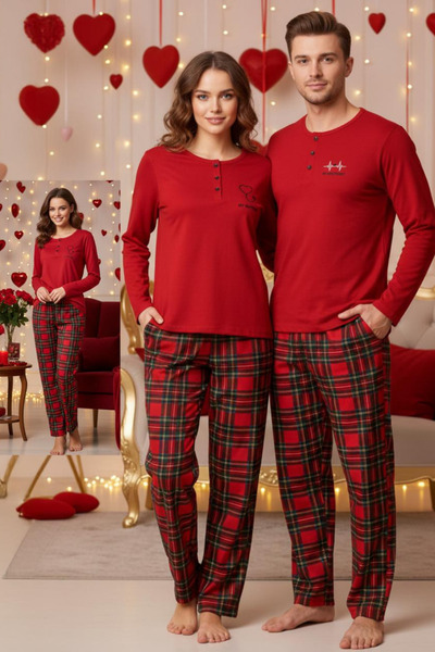 ELİTOL Women's Valentine's Day Pajama Set