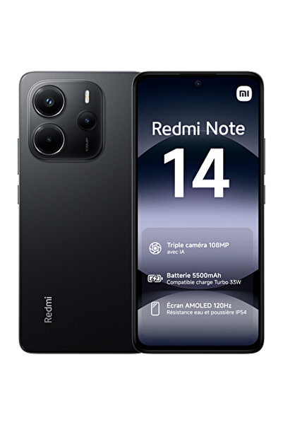 Xiaomi Redmi Note 14 256GB 8GB RAM Dual SIM Midnight Black