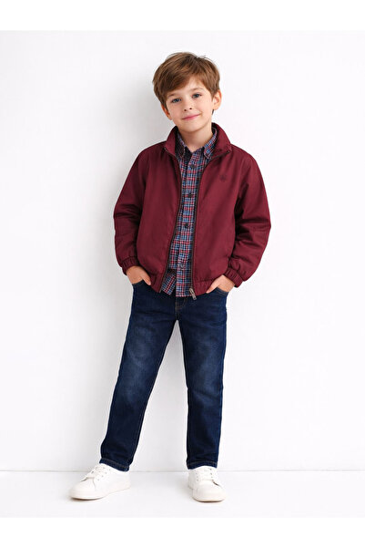 Monna Rosa Bordo Ceketli Erkek Üçlü Takım