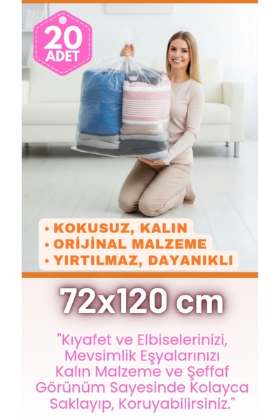 erfa plastik ambalaj 1984'den beri KALIN Naylon Torba 72x120 Cm Çeyiz Yastık ...