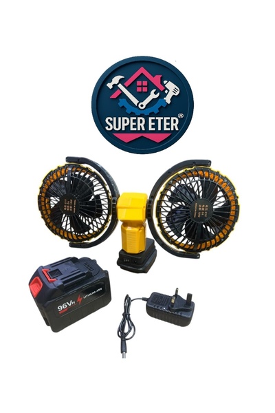 super ETER مروحة علاج عطري مزدوجة الرأس - موديل 10006385 - دوران مزدوج 720 در...