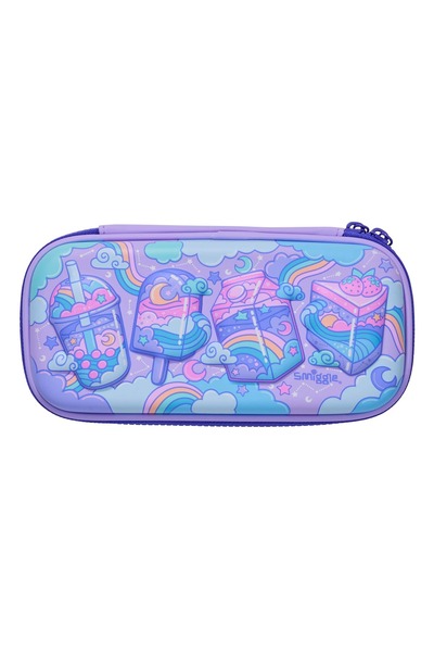 SMIGGLE Ride Small Hardtop Pencil Case – Lilac, Hardtop, School Use