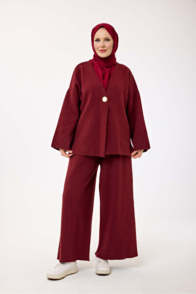 Suede Style 44157 - Set de damă elegant, confortabil, din tricot din pâslă, c...