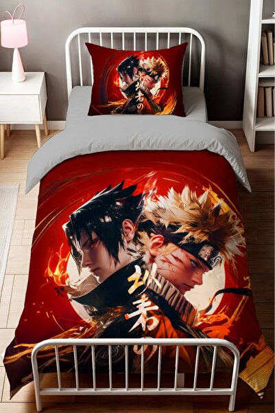 SAREL GROUP Anime Printed 3D Single Duvet Cover Set