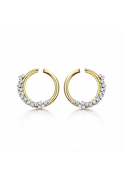 neslyaccessories Diamond Glow Halka Küpe