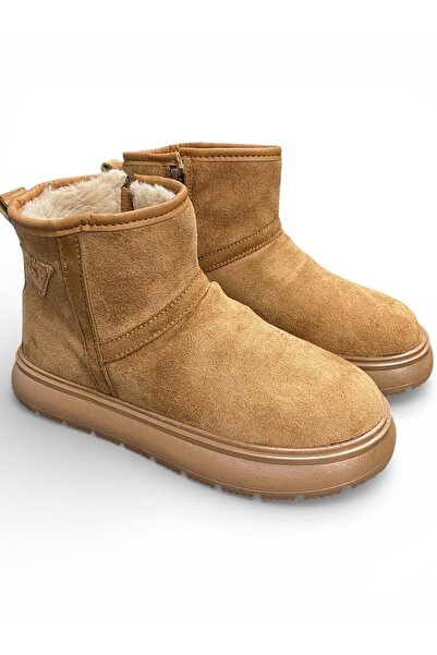 Desimod Girl's Anti-Slip Thermo Sole Daily Boots with Fur Inside and Suede Look