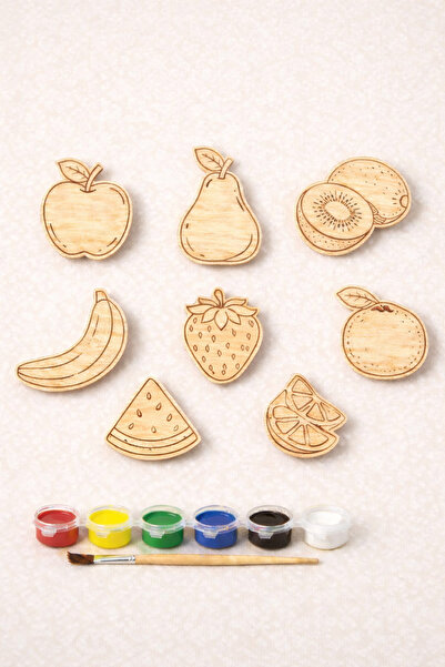 CARON CHOCOLATE Educational Wooden Coloring Game 1-10 Number Figure Set |   P...