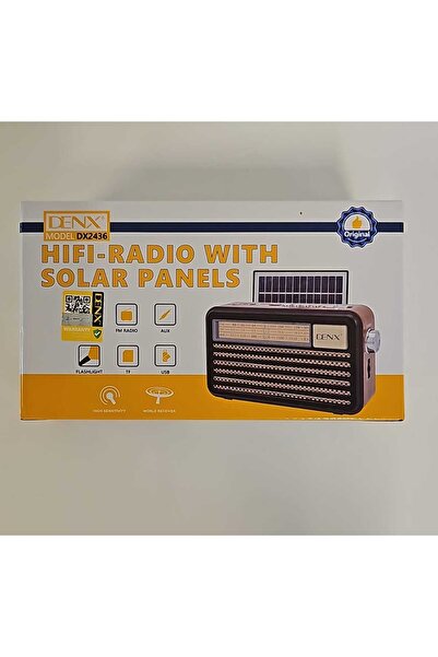 Denx Dinx DX2436 Solar Powered Radio and Speaker