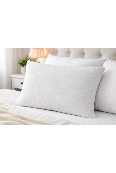 YÜNTEKS Good Morning Bamboo Pillow, Breathable Texture, Organic, Quilted, wit...