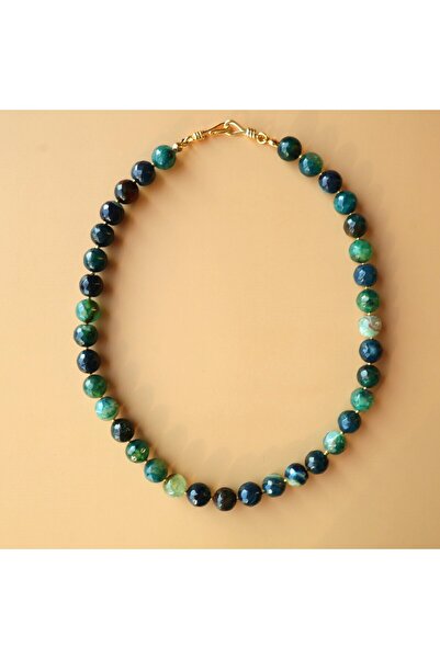 B Design jewelry Cai Green Agate Necklace