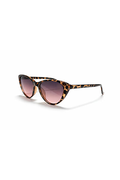 Toz Vintage Adron Leopard Pattern Pink Glass Vintage Retro Cat Sunglasses