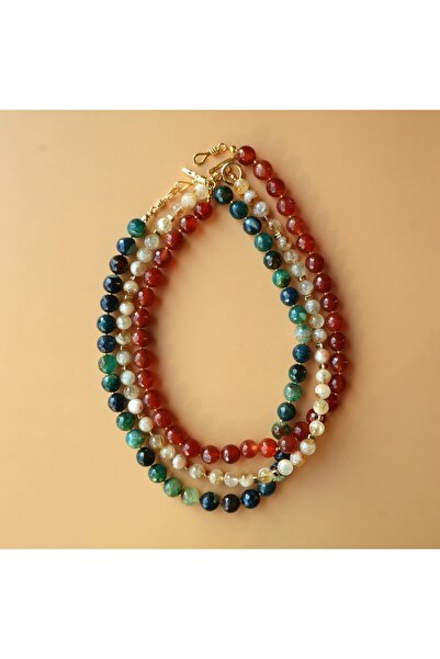 B Design jewelry Cai Yemen Agate Necklace