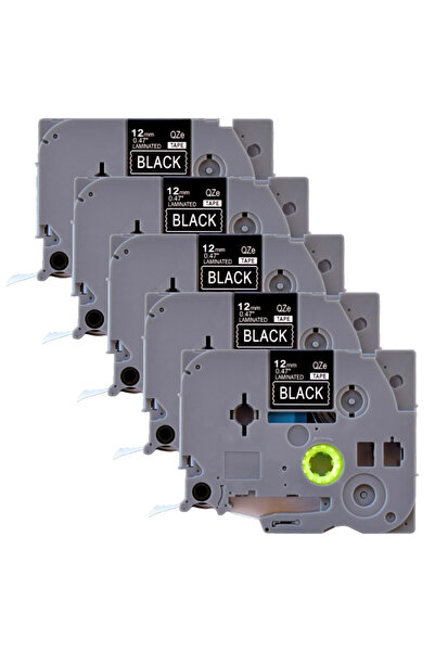 G Print Pachet 5 bucati banda etichete compatibila Brother TZe-335, 12 mm, al...