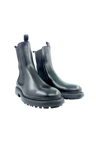 Oneka Shoes Women's Casual Chelsea Long Black Napa 422325Uclk1644