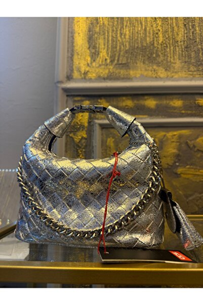 CCS BAG Gümüş rengi zincir detaylı çanta