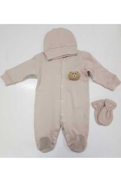 Bumbo aksesuarlı 3lü bebek tulum set