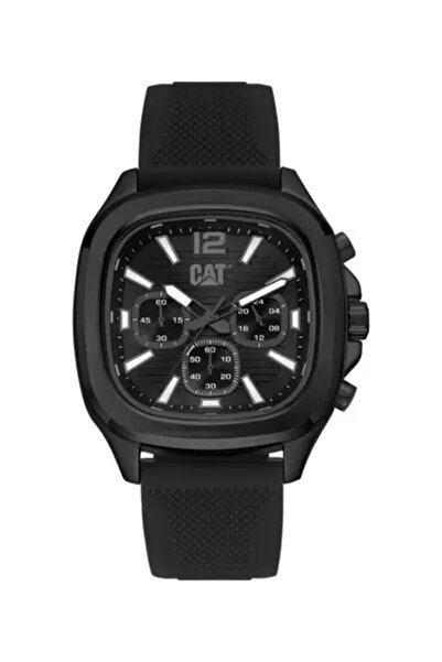Caterpillar CAT Men's Black Crono Square Axis Watch